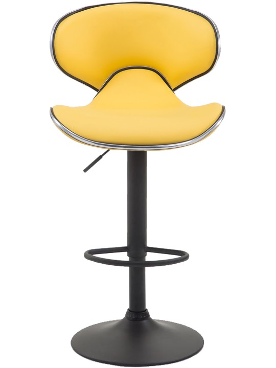 2 db Las Vegas V2 műbőr bárszék készlet, sárga