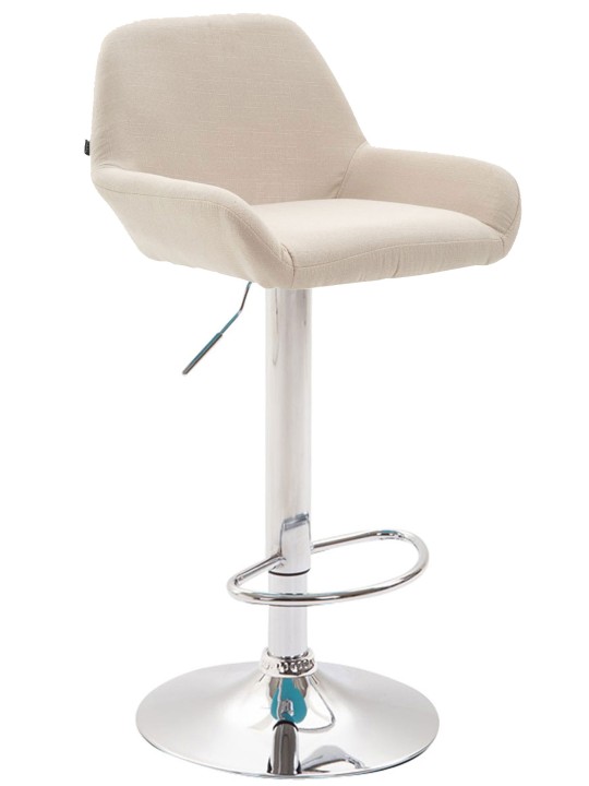 2 db bárszék készlet Braga szövet króm, krém