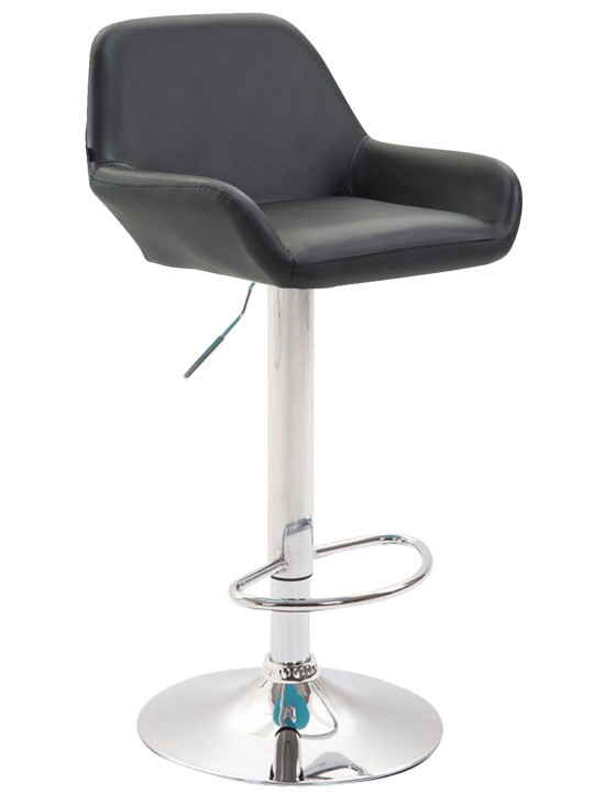 2 db bárszék Braga króm műbőr szett, fekete 2 db bárszék Braga króm műbőr szett, fekete