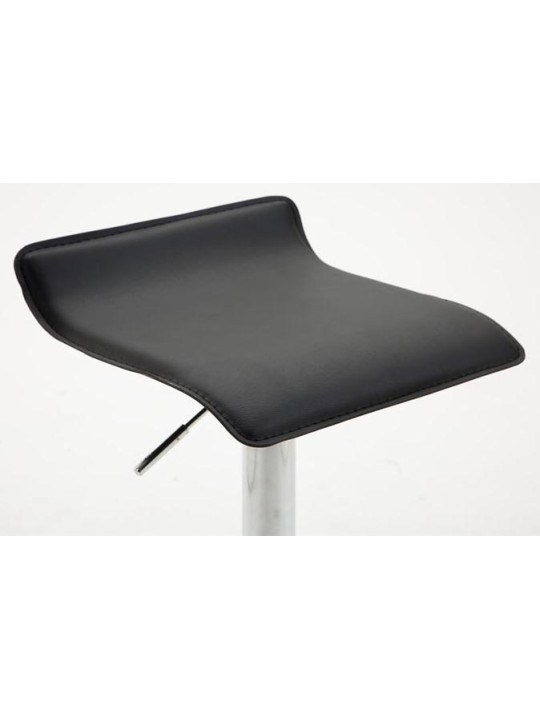 2 db bárszék szett Dyn V2 műbőr króm, fekete