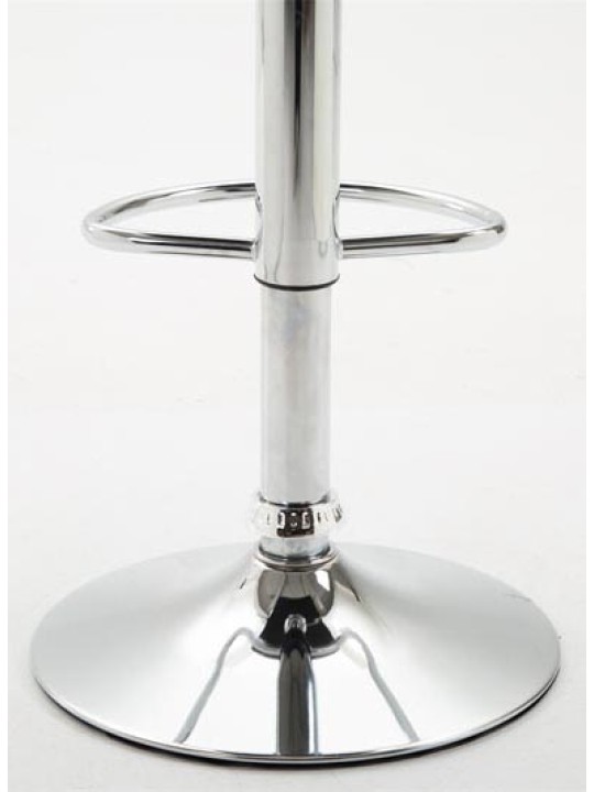 2 db bárszék szett Dyn V2 műbőr króm, fehér