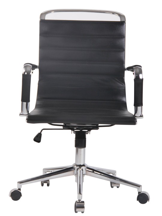 Barton irodai szék valódi bőr, fekete