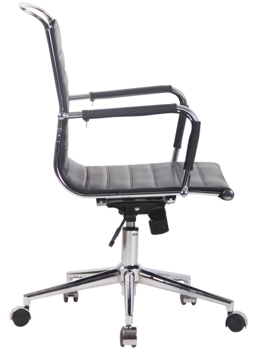 Barton irodai szék valódi bőr, fekete