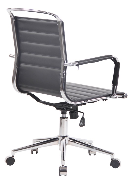 Barton irodai szék valódi bőr, fekete