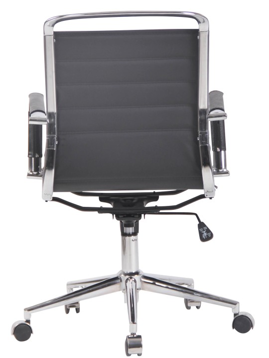 Barton irodai szék valódi bőr, fekete