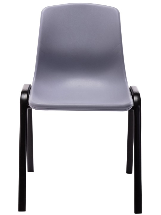 4 darab Nowra műanyag egymásra rakható szék készlet, szürke