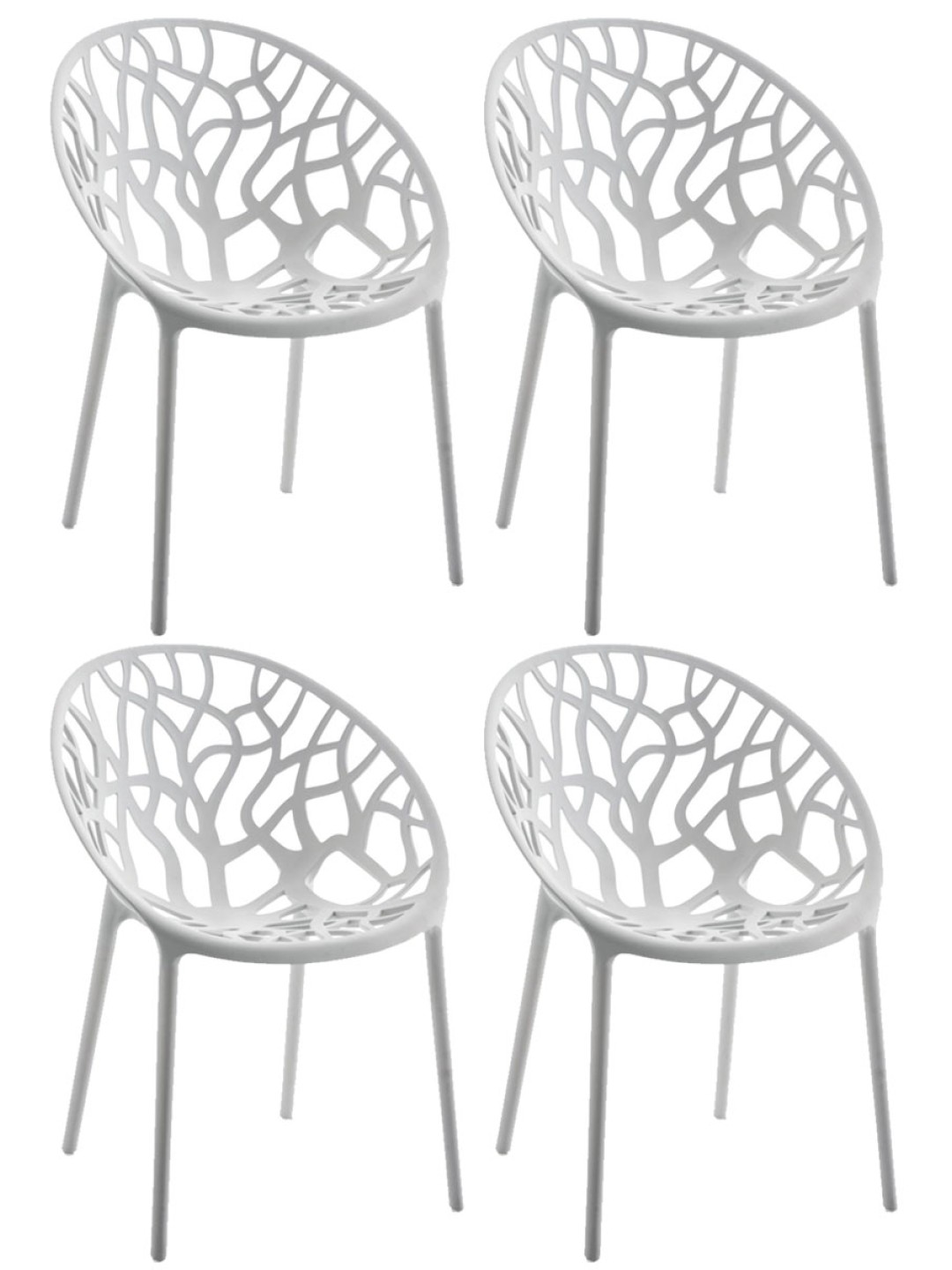 4 db Hope szék készlet, világosszürke