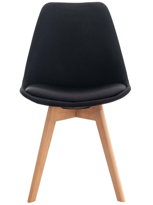 4 székből álló Linares szövet készlet, fekete