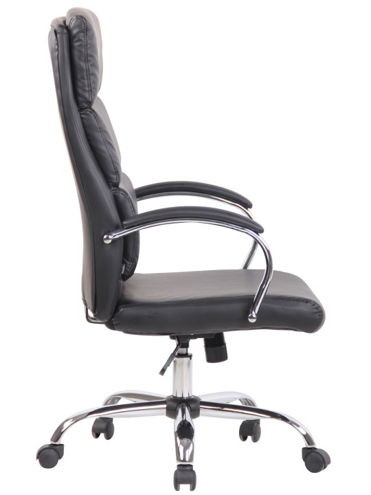 Bradford műbőr irodai szék, fekete