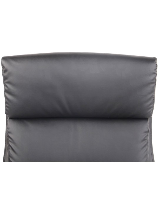 Bradford műbőr irodai szék, fekete