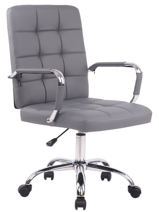 Deli PRO műbőr irodai szék, szürke