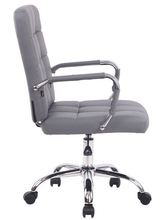 Deli PRO műbőr irodai szék, szürke