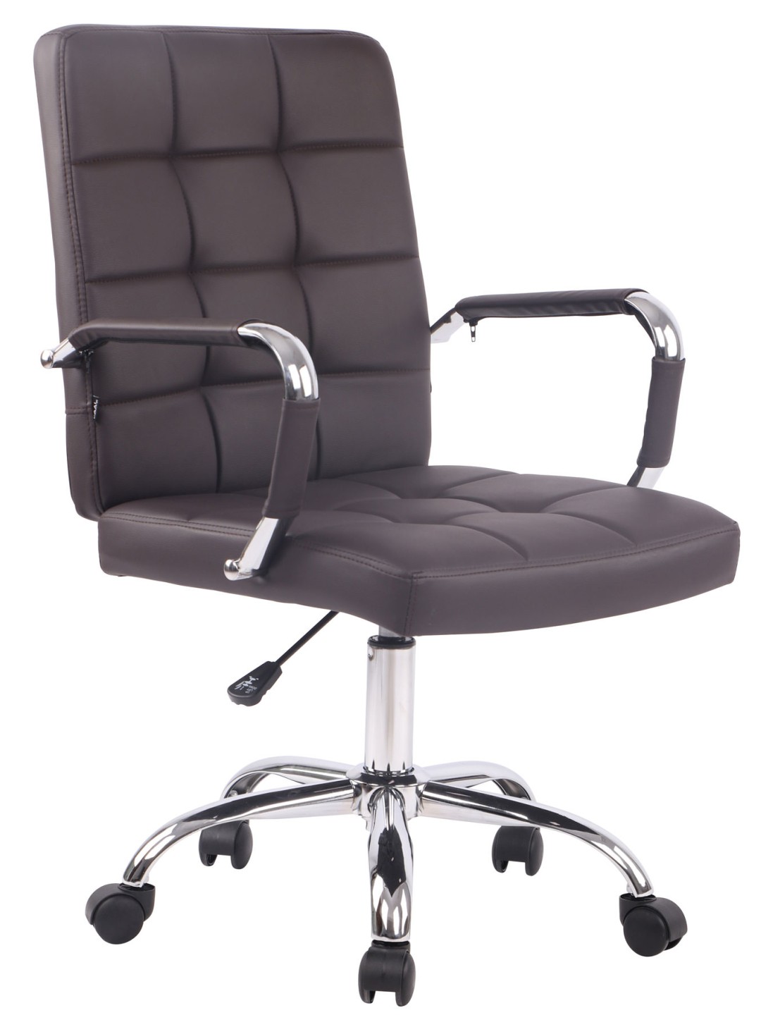 Deli PRO műbőr irodai szék, barna