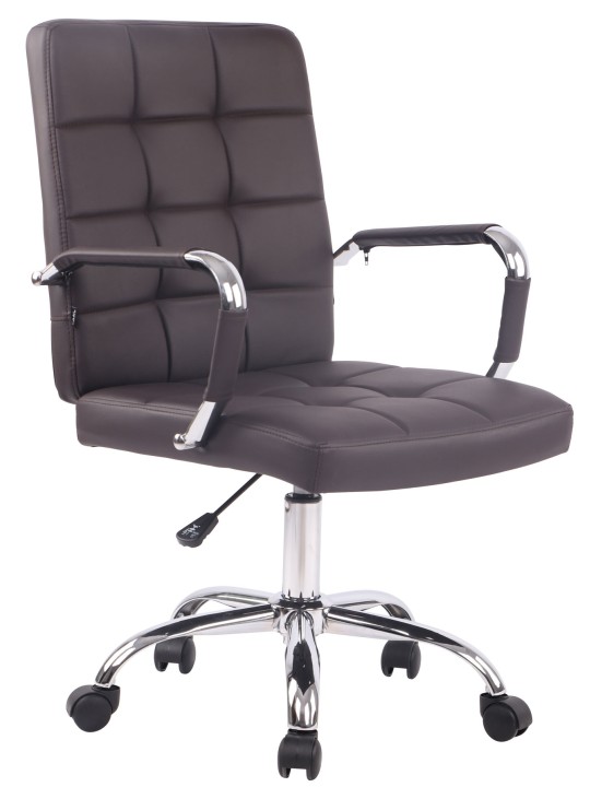 Deli PRO műbőr irodai szék, barna