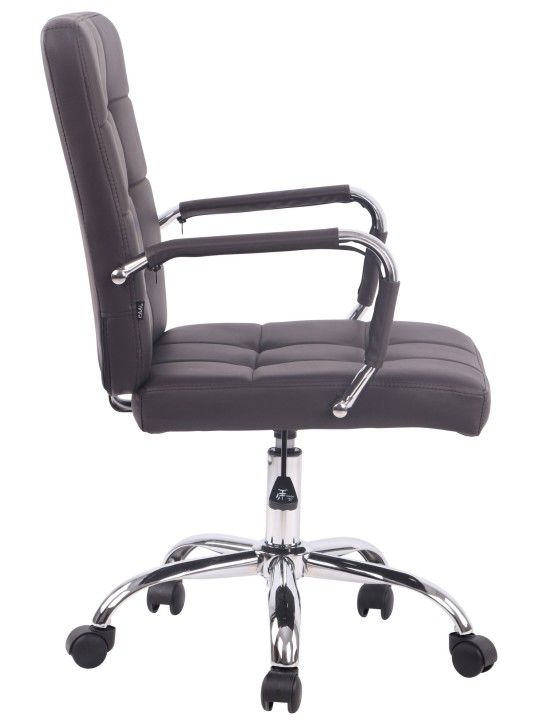 Deli PRO műbőr irodai szék, barna