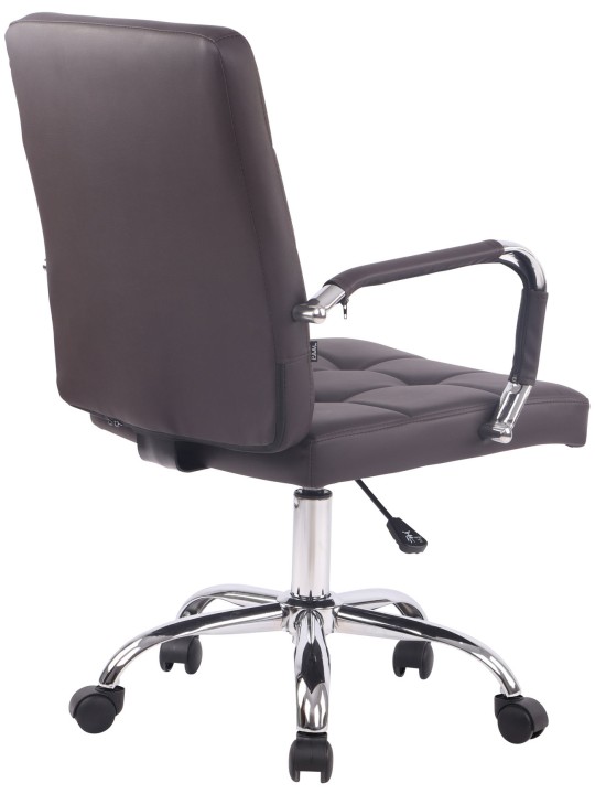 Deli PRO műbőr irodai szék, barna