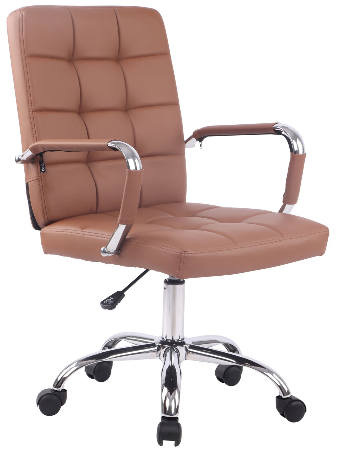 Deli PRO műbőr irodai szék, világosbarna