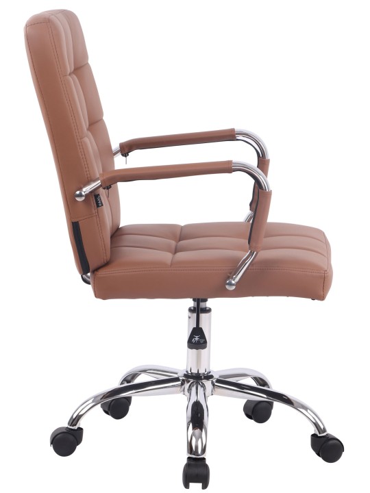 Deli PRO műbőr irodai szék, világosbarna