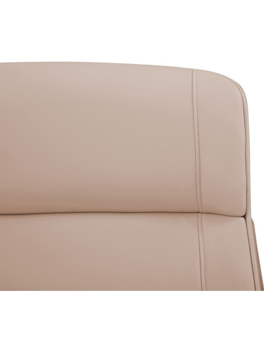 Irodai szék Varel műbőr, natúr/krém