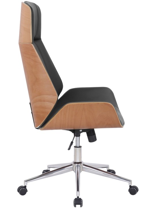 Irodai szék Varel műbőr, natúr/fekete