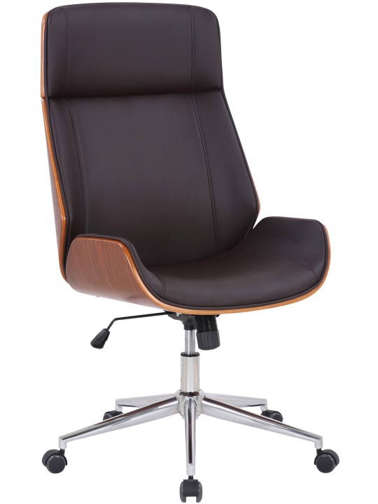 Irodai szék Varel műbőr, dió/barna
