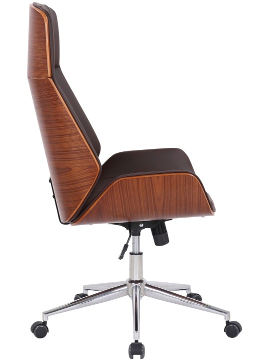 Irodai szék Varel műbőr, dió/barna