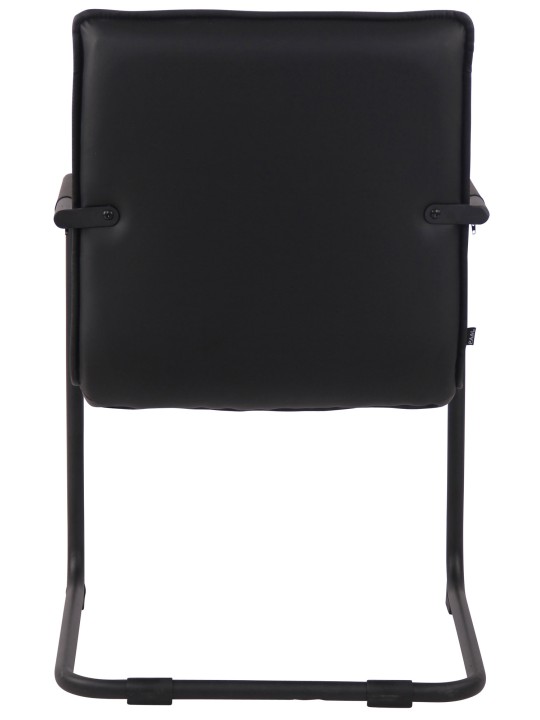 Látogatószék Gandia műbőr, fekete