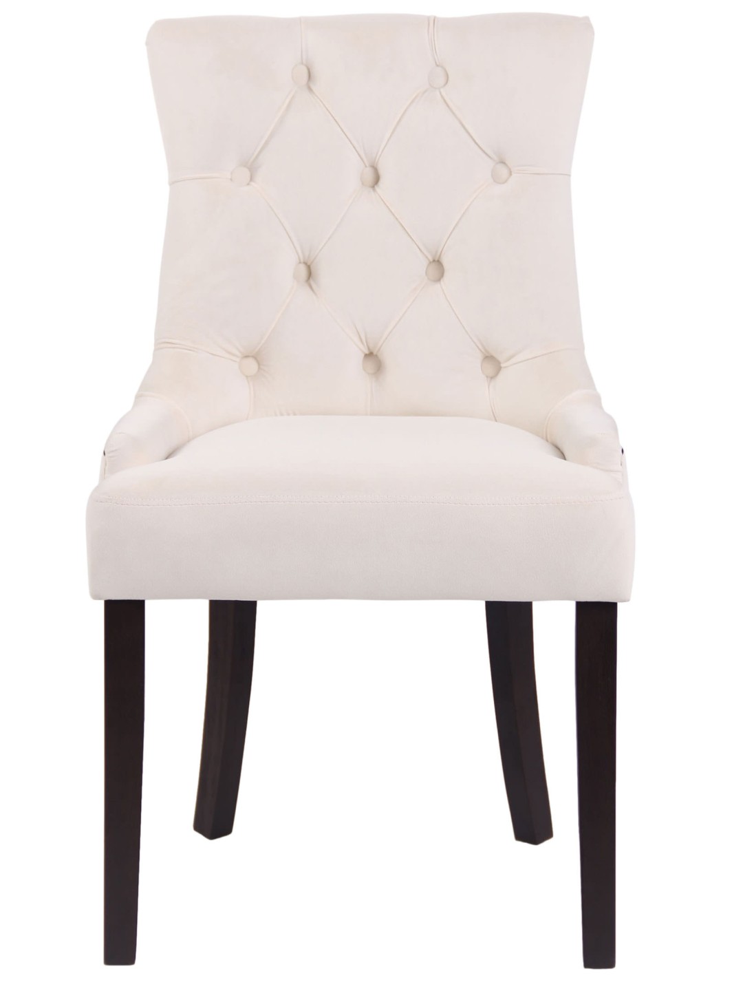 4 db antik Aberdeen bársony étkezőszékből álló készlet, krém