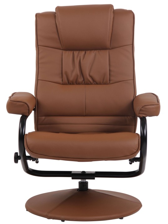 Ennis fotel lábtartóval, világosbarna