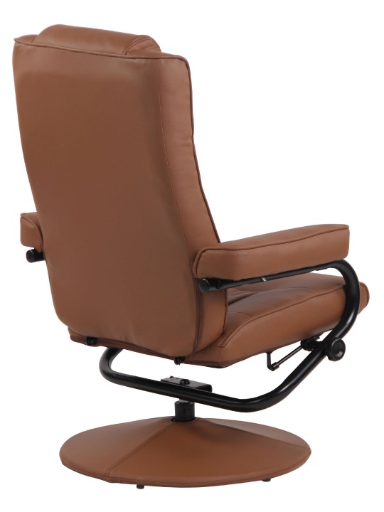 Ennis fotel lábtartóval, világosbarna