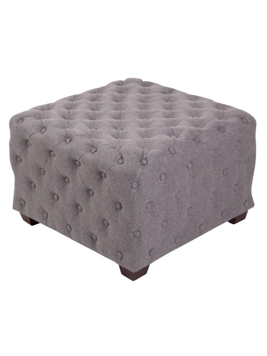 Pouf Nimes szövet, szürke