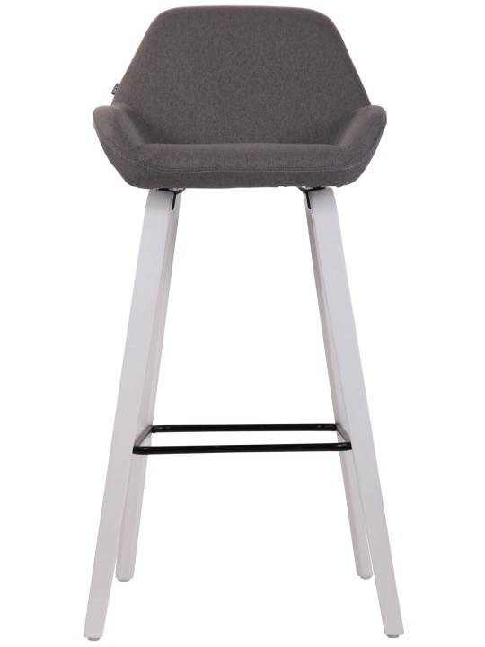 Bárszék Newnan szövet 4 láb vázzal (tölgy), sötétszürke