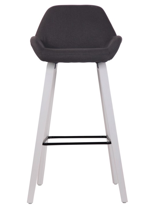 Bárszék Newnan szövet 4 láb vázzal (tölgy), fekete