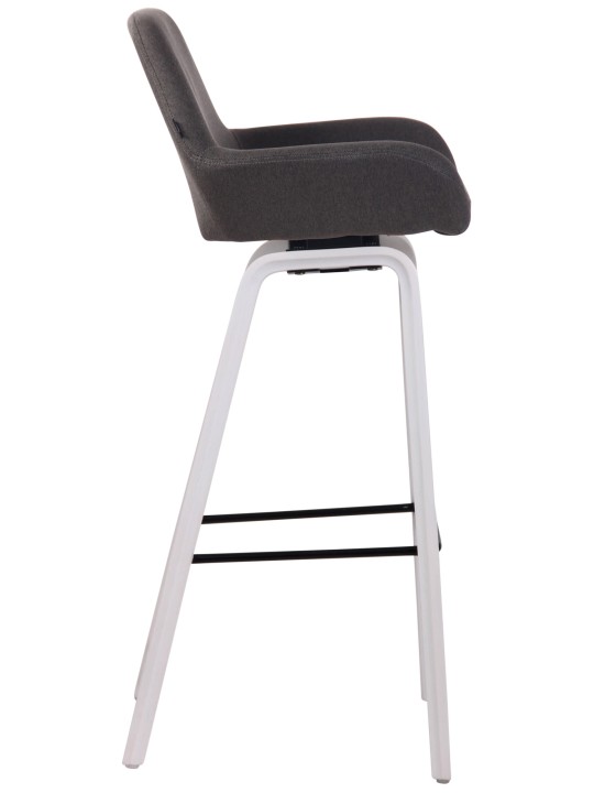 Bárszék Newnan szövet 4 láb vázzal (tölgy), sötétszürke