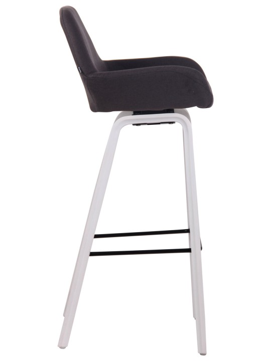 Bárszék Newnan szövet 4 láb vázzal (tölgy), fekete