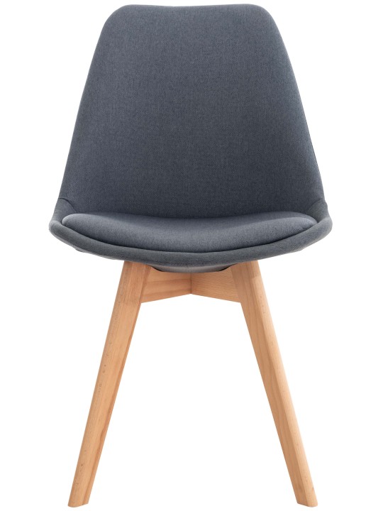 4 székből álló Linares szövet készlet, sötétszürke