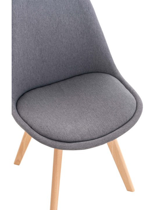 4 székből álló Linares szövet készlet, szürke