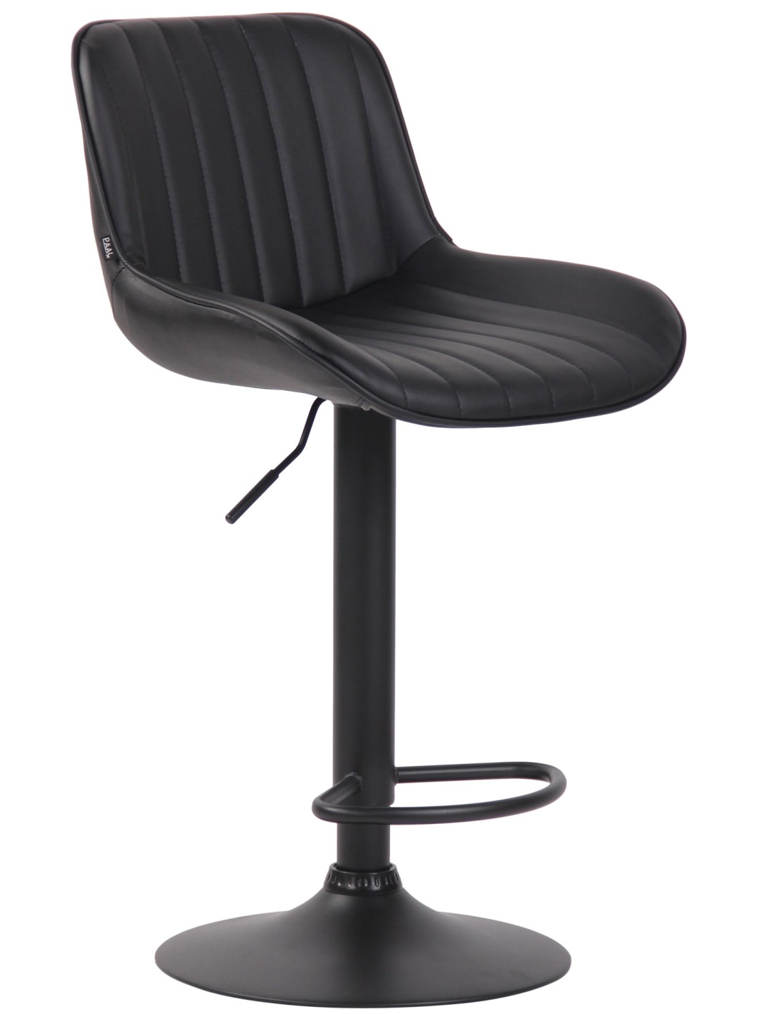 Lentini műbőr bárszék, fekete