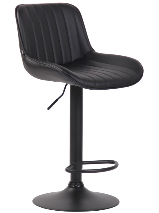 Lentini műbőr bárszék, fekete