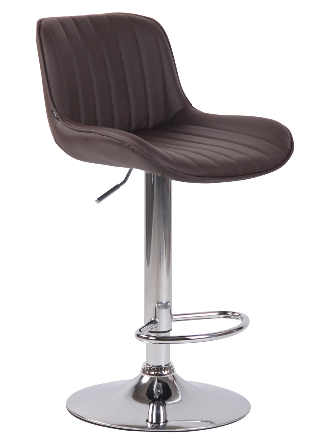 Bárszék Lentini műbőr króm, barna