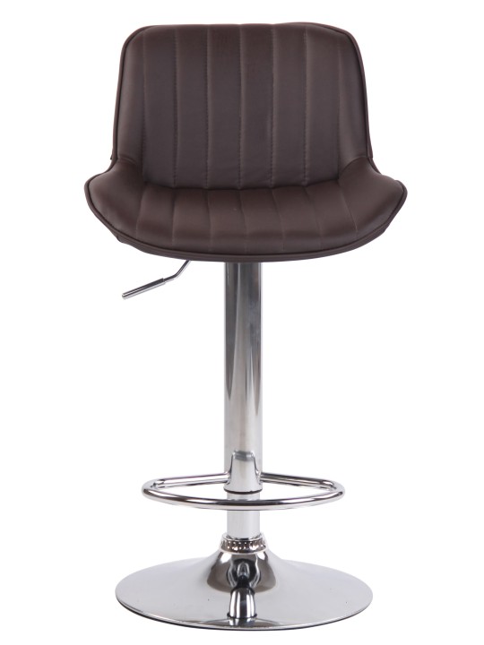 Bárszék Lentini műbőr króm, barna