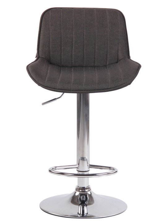 Bárszék Lentini szövet króm, sötétszürke