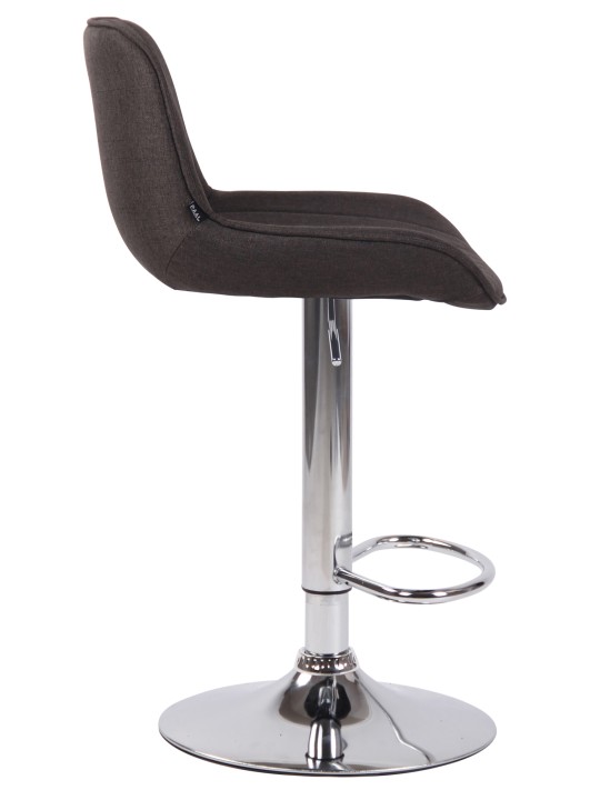 Bárszék Lentini szövet króm, sötétszürke