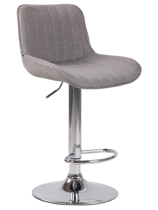 Bárszék Lentini szövet króm, szürke