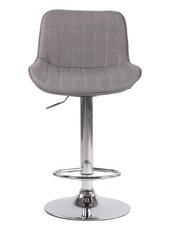 Bárszék Lentini szövet króm, szürke