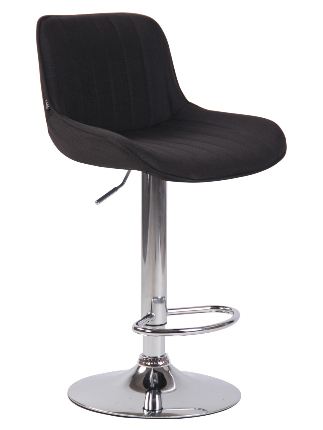 Bárszék Lentini szövet króm, fekete