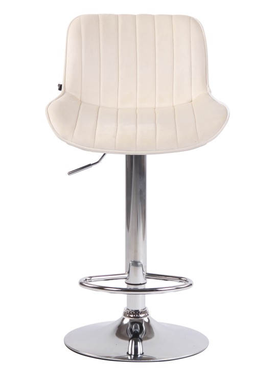 Bárszék Lentini bársony króm, krém