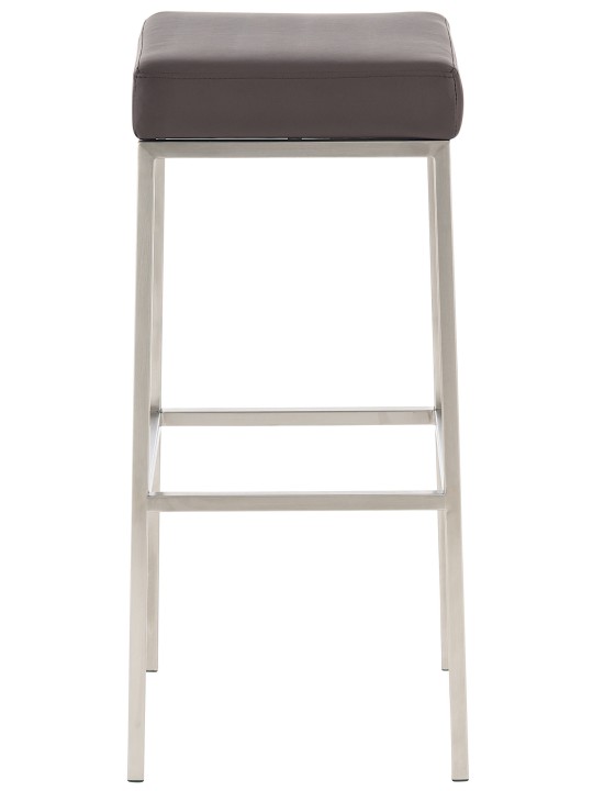 2 db bárszék készlet Montreal 85 műbőr rozsdamentes acélból, barna 2 db bárszék készlet Montreal 85 műbőr rozsdamentes acélból, barna