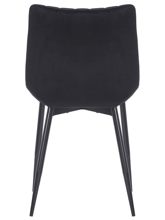 Rahden bársony szék, fekete