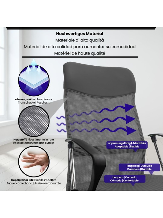 Washingtoni irodai szék, szürke